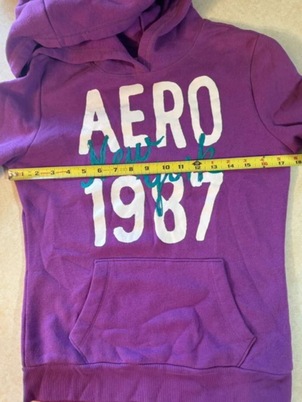 Aeropostale Aero New York Hoodie Sweatshirt sz M - Picture 7 of 7